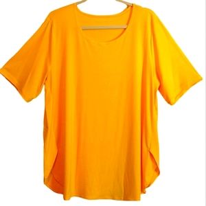 Susan Graver size XL yellow blouse